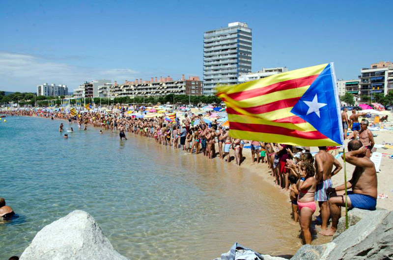 L'ANC de Palamós i Sant Joan ja va mobilitzar la gent l'any passat amb l'assaig de la Via Catalana.