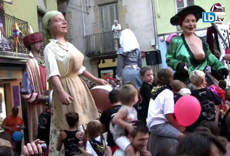 Ja està en marxa la Festa Major de La Bisbal d'aquest any. (Foto: La Bisbal TV).