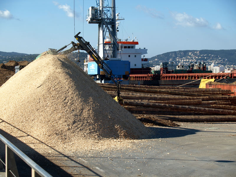 Trànsit de mercaderies al port de Palamós. (Foto: Ràdio Palamós).