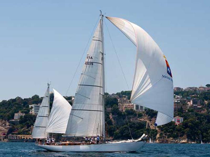 L'Stella Polare és un dels velers de la marina italiana que vindran a Palamós.