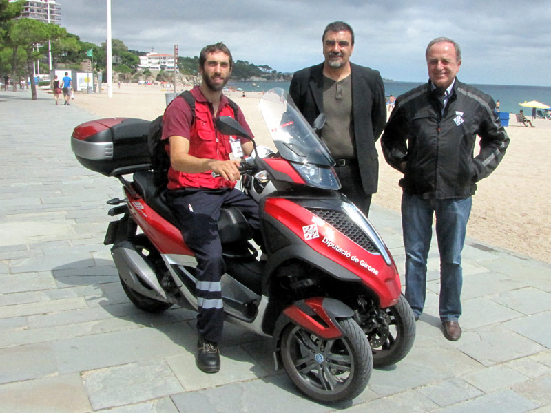 La nova unitat mòbil dedicada a la teleassistència sociosanitària. (Foto: Diputació de Girona).