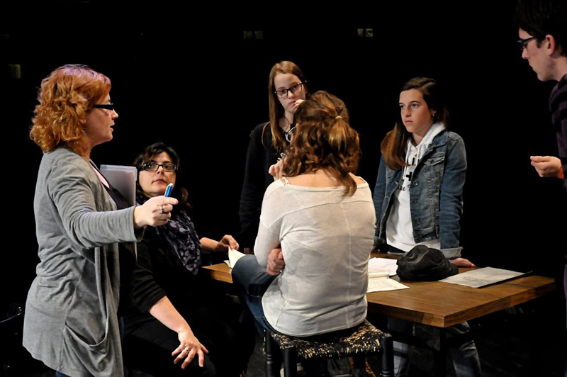 Assaig de l'obra que Gespa Jove va representar al FITAG. (Foto: Gespa Teatre).