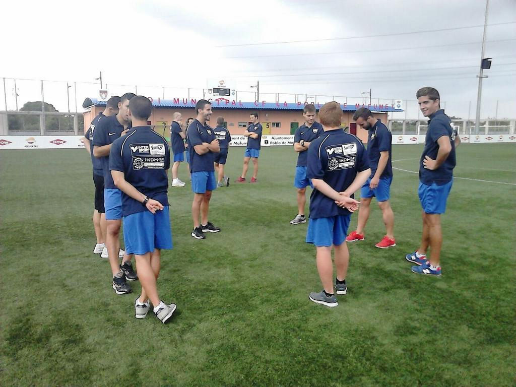El Palamós ha aconseguit avui els primers punts de la temporada fora de casa. Foto: twitter Palamós CF.