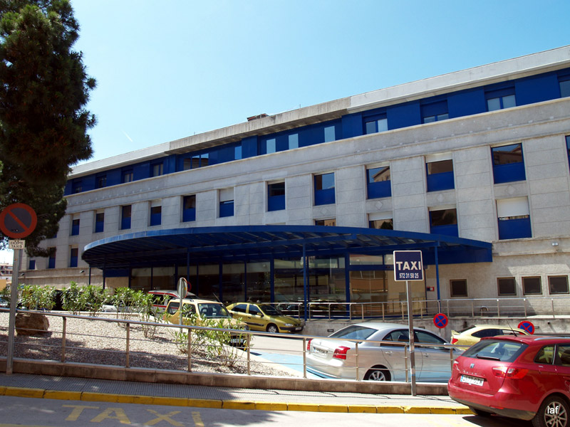 Perspectiva de l'hospital comarcal de Palamós. (Foto: Ràdio Palamós).