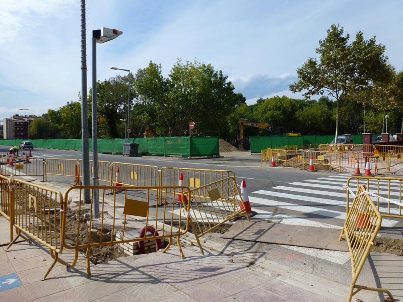 Obres d'urbanització al voltant de l'antic càmping Vila-romà. (Foto: Ajuntament de Palamós).