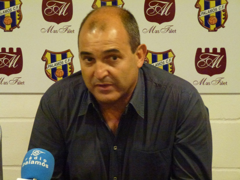 El president del Palamós CF, Joan Pau Pérez. (Foto: Ràdio Palamós).