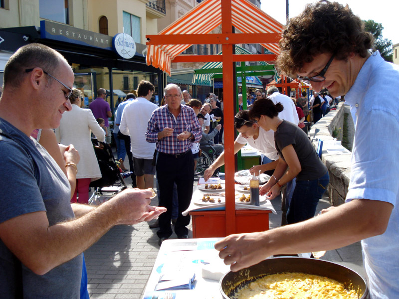 Mostra gastronòmica en una anterior edició del 'Palamós Gastronòmic'. (Foto: Ajuntament de Palamós)