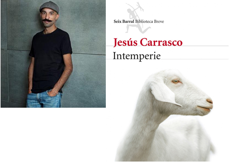 Portada del llibre 'Intemperie', de Jesús Carrasco, que avui protagonitza la tertúlia literària.