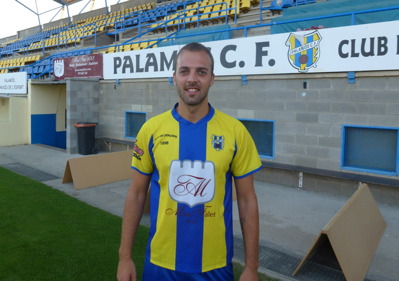 Sergi Arimany, jugador del Palamós Club de Futbol. (Foto: Ràdio Palamós).