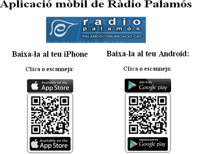 L'aplicació de Ràdio Palamós s'ha d'actualitzar.