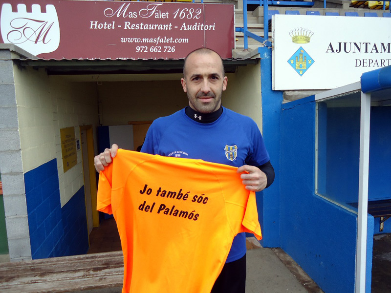 Bayona porta 14 temporades al Palamós CF. (Foto: S. Cortés)