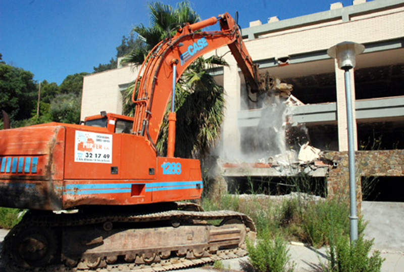 Enderroc de l'Armoni Resort, el 19 de juliol de 2014. (Foto: Ràdio Palamós)