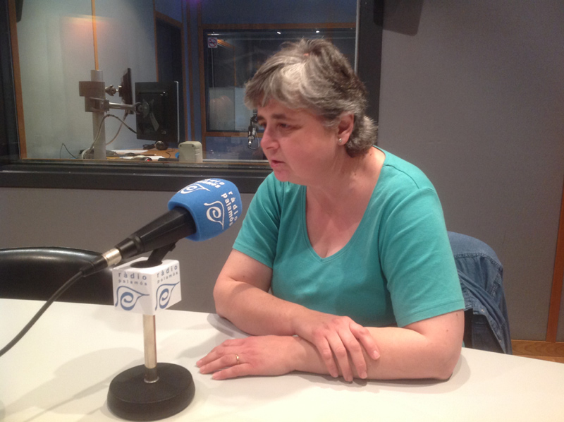 Fani Fuertes, presidenta de la Taula Palamós Solidari. (Foto: Ràdio Palamós).