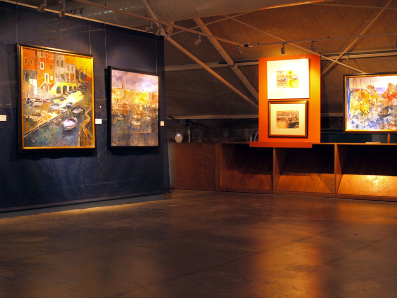Exposició de Joaquim Comes al Museu de la Pesca, l'any 2012. (Foto: Ràdio Palamós).