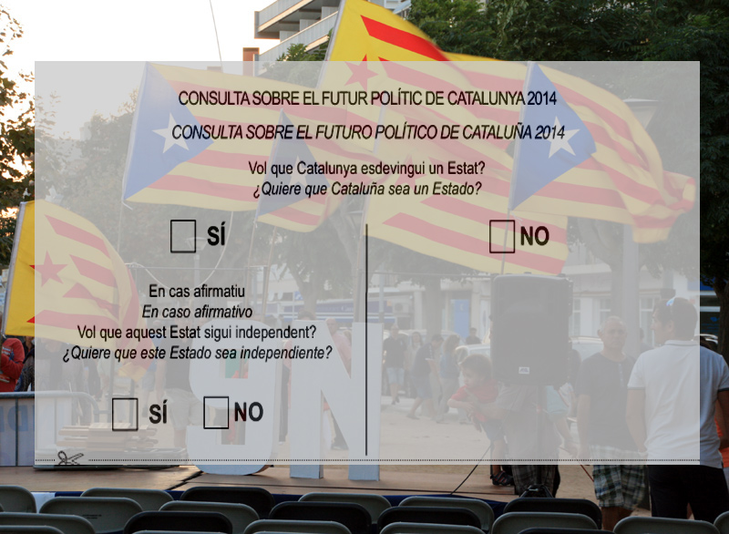 La papereta amb què caldrà anar a votar aquest diumenge.