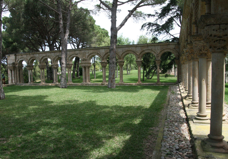El claustre, dins la finca del Mas del Vent. (Foto: Ràdio Palamós)