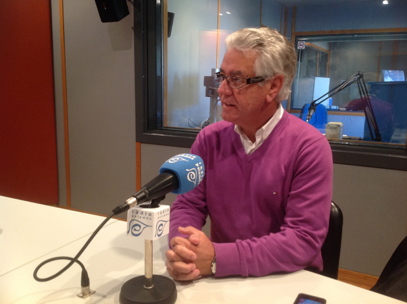 Kelo Martí, ahir als estudis de Ràdio Palamós.