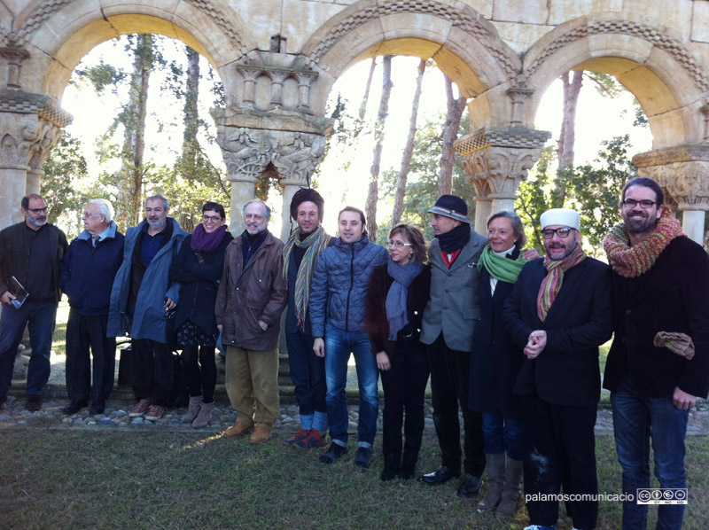 Presentació del projecte FOCUS Englehorn, aquest matí des del claustre del Mas del Vent.