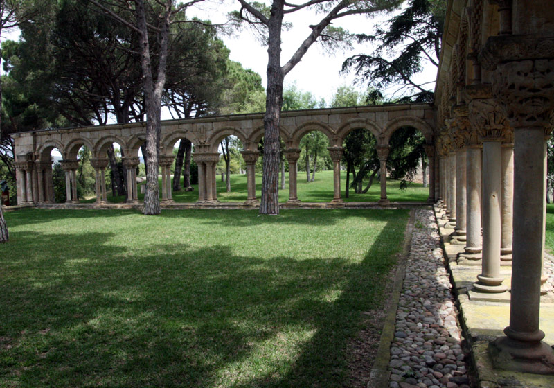 El claustre, dins la finca del Mas del Vent. (Foto: Ràdio Palamós)
