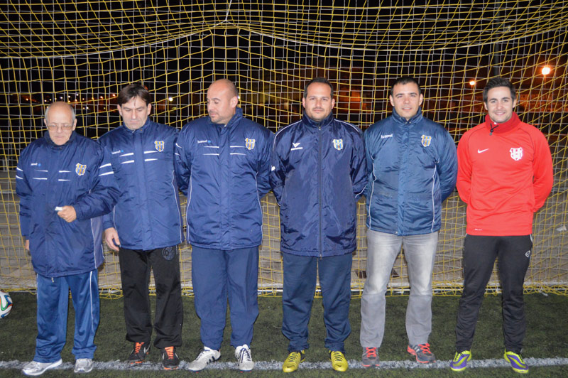 L'actual cos tècnic del Palamós CF ha guanyat tres de quatre partits disputats. (Foto: Ramon Ribas)