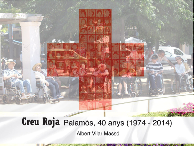 Coberta del llibre que commemora els 40 anys de Creu Roja Palamós.