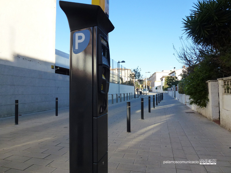 Parquímetre del carrer Hospital a punt per entrar en servei