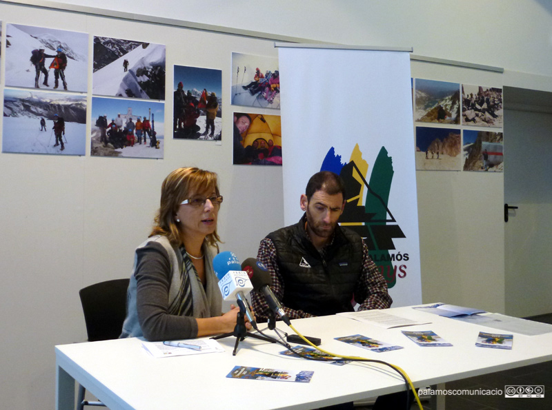 Presentació dels actes commemoratius del 25 anys del Club Alpí, aquest matí a la biblioteca.