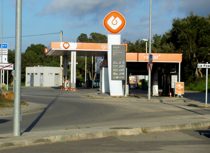 La gasolinera de Sant Joan. (Foto: Ràdio Palamós)