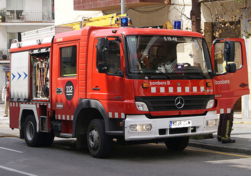 Una unitat dels Bombers de la Generalitat, en una imatge d'arxiu. (Foto: Ràdio Palamós).