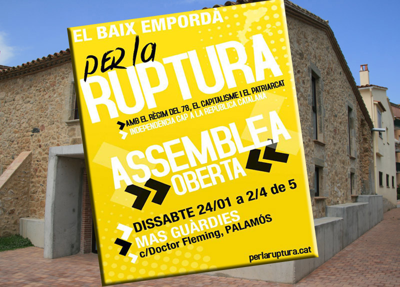 Cartell de l'acte que es fa demà al Mas Guàrdies.