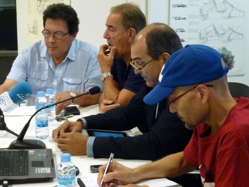 Imatge d'una assemblea del Palamós CF, l'any passat. (Foto: Ràdio Palamós)