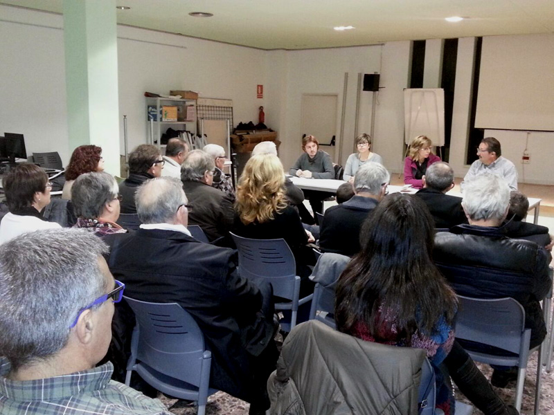Imatge de l'assemblea de militants del PSC que va escollir Teresa Ferrés com a alcaldable. (Foto: PSC)