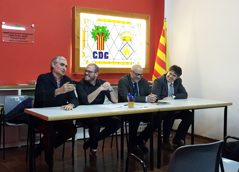 Jordi Pallí va rebre el suport unànime de l'assemblea de militants. (Foto: CDC Palamós)