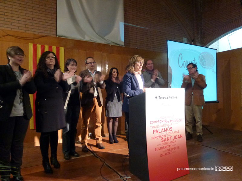 Presentació de la candidatura de Teresa Ferrés a l'alcaldia de Palamós.