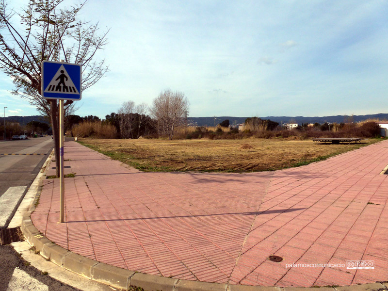 Terrenys on es construirà la nova escola de La Sínia.