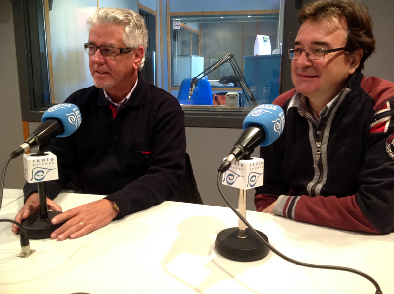 Kelo Martí i Josep Radresa, avui a l'espai 'Preguntes' de Ràdio Palamós.