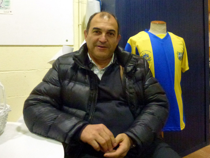 El president del Palamós CF, Joan Pau Pérez. (Foto: P. Subirana)