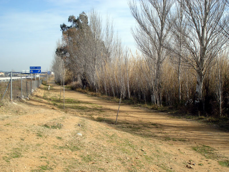 Itinerari del futur carril bici, a tocar de la riera Aubi. (Foto: Ajuntament de Palamós).