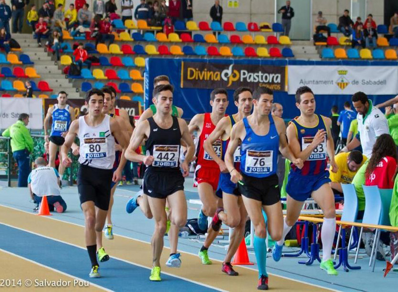 Mechaal va fer la segona marca europea de l'any en els 1.500, en un control divendres a Sabadell. (Foto: Salvador Pou.)