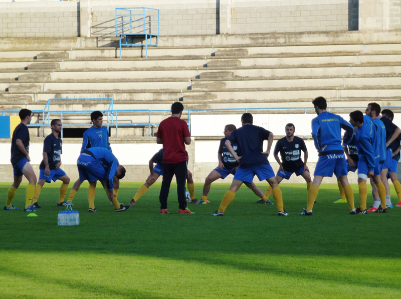 Entrenament del Palamós CF. (Foto: Ràdio Palamós.)