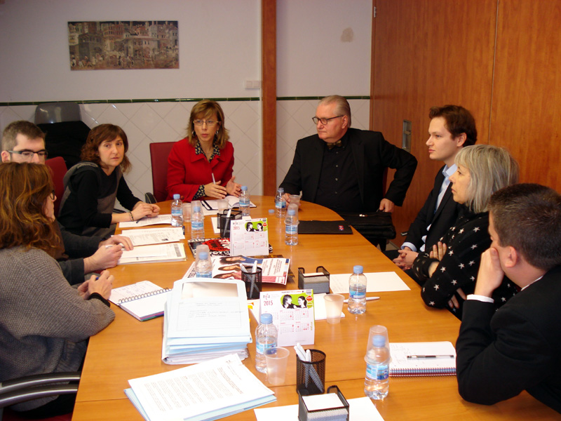 La reunió que es va fer la setmana passada amb representants de Rheda-Wiedenbrück. (Foto: Ajuntament de Palamós).