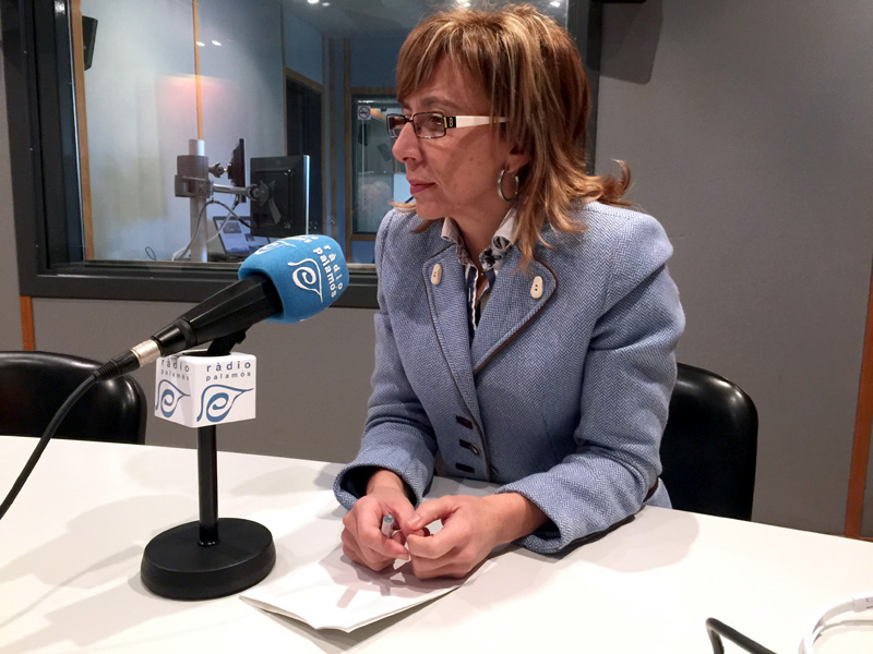 L'alcaldessa de Palamós, Teresa Ferrés.