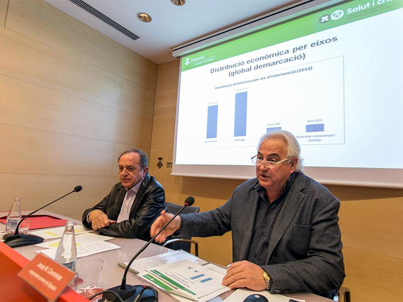 Presentació dels resultats del programa 'Salut i crisi'. (Foto: Eddy Kelele).