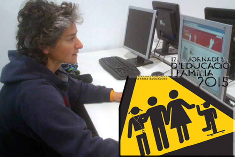 Àngels Villar imparteix el taller sobre xarxes socials.