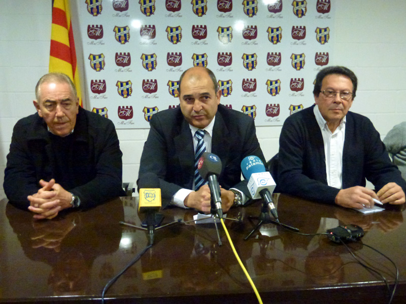 La junta directiva del Palamós CF va confirmar ahir que el deute està saldat. (Foto: P. Subirana.)
