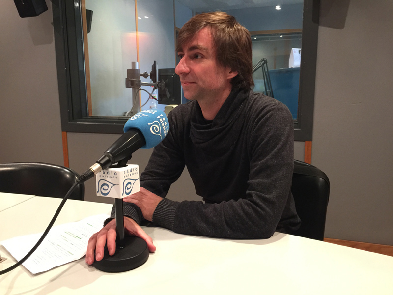 Lluís Martí, portaveu de la Fundació Richi, als estudis de Ràdio Palamós.