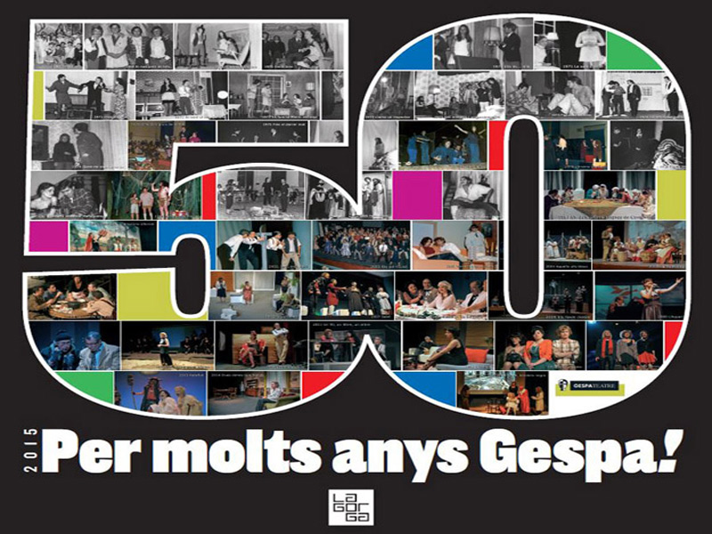 A punt per a l'exposició dels 50 anys de Gespa Teatre.