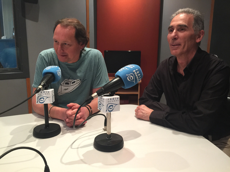 Els caps de llista de Junts x Palamós i Sant Joan, Dani Reixach i Miquel Gubert.