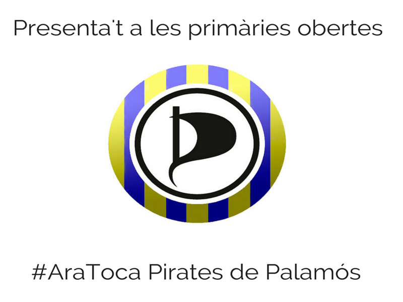 Pirates és una formació política implantada en més de 60 països que vol presentar-se a Palamós.