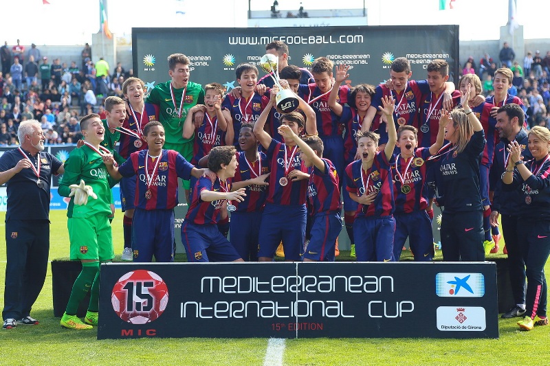El Barça va guanyar la final en categoria infantil. (Foto: Agustí Fontanet.)